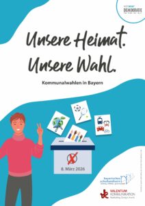 Titelbild Plakatausstellung mit Schriftzug "Unsere Heimat. Unsere Wahl."