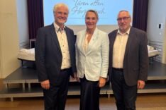 v.l. Klaus Umbach(DJH) – Sandra Schäfer (NLLV, BSHW) – Hubert Götz (BSHW)